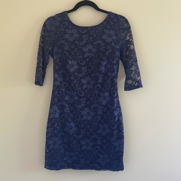 BCX Dresses & Skirts - Beautiful Blue Lace Dress!!